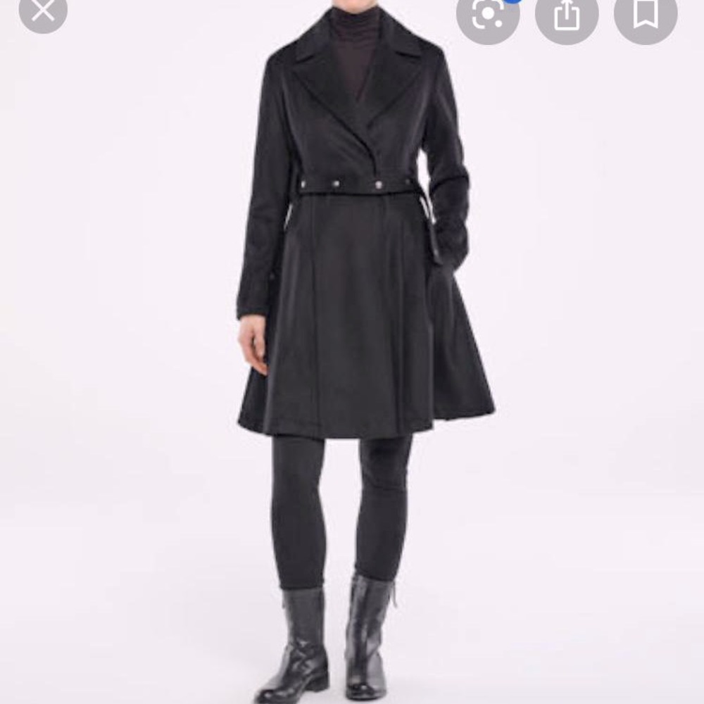 NWT Italian coat Sarah Pacini virgin wool cashmere